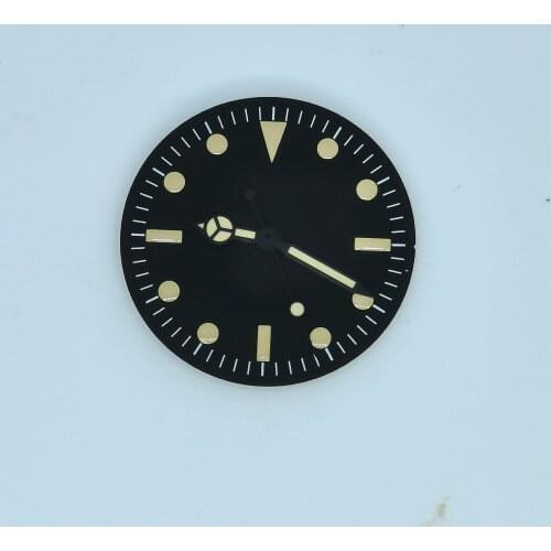 Watch Accessories 28.5MM Dial Add Hands Blue Luminous Fit NH35 Automatic Movement