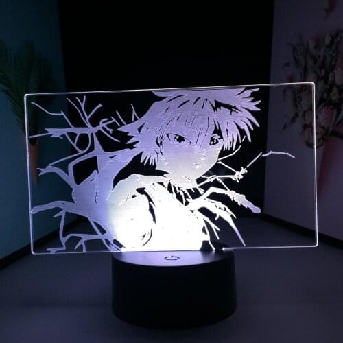 Animation Peripherals 3D LED Lamp Black Base Anime Figure Home Bedroom Table Decoration Couple Children Festival Birthday Gifts