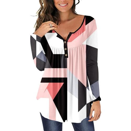 Блузки с принтом BKQU China At AliExpress