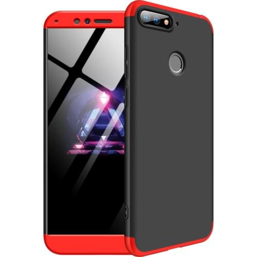 Huawei Honor 7C AUM L41 5.7" Case 360 Degree Protected Full Body Phone Case for Huawei Honor7C AUM-L41 Cover + Glass Protector