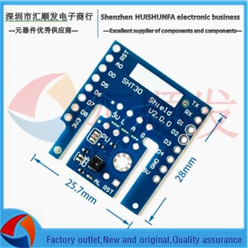 SHT30 SHIELD V2.0.0 SHT30 I2C digital temperature and humidity sensor module is used for the d 1 MINI