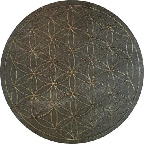 Flower Of Life Crystal Energy Dowsing Pendulum Divination Props Light And Small Mysterious Decoration Flower Of Life Pattern