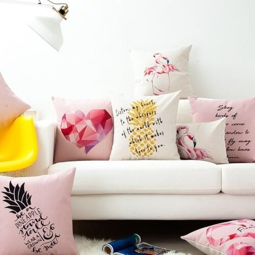 Decorative cushion cover/Ins Nordic Blue Forest Animal Fawn cotton pillow/Wholesale and retail cushions/Marine style waist