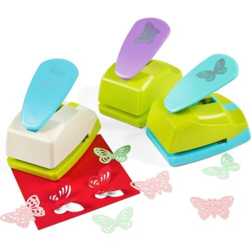 Handmade Hole Puncher Large Butterfly 3D Shape Board Punch Paper Cutter For Greeting Card Scrapbooking Machine DIY Children Toys