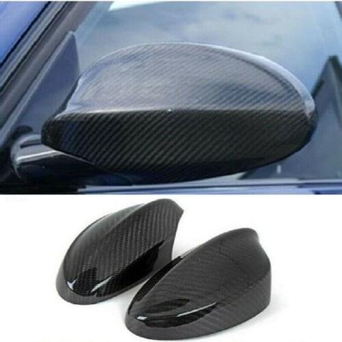 Carbon Fiber Mirror Cover Caps Fit For BMW E90 E91 330i 335i Pre LCI 2005-2008 LCI 2009-2012