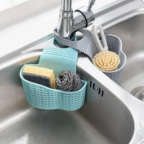 Kitchen Sink Shelf Soap Sponge Drain Rack Holder Double Decker Hanging Basket Storage kitchen Sink Hanging Basket Tools
