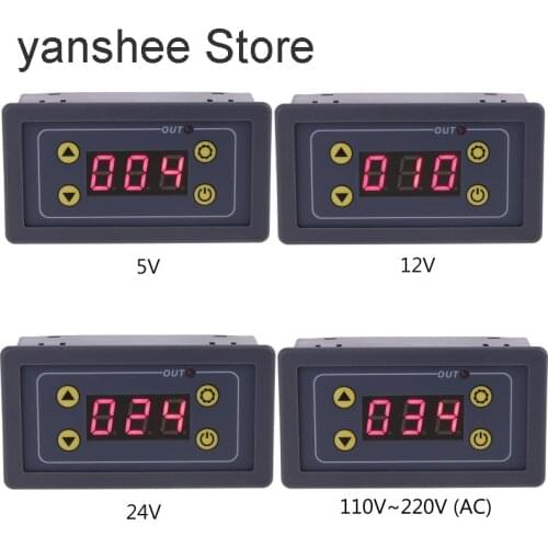 Delay relay module 5-24 VCC 110v-220 VCA with LED nixie tube display relay timer delay switch control delay relay module