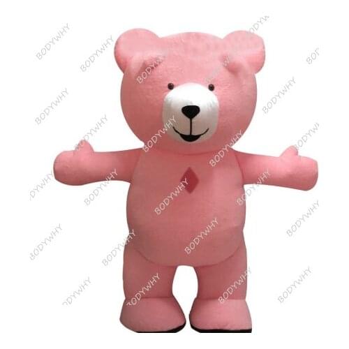 2.5m/3m Inflatable Teddy Bear Mascot Costume Suit Cartoon Cosplay Party Game Fancy Dress Outfits Advertising Halloween Xmas 2019