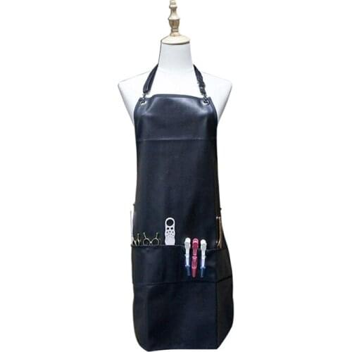 Hairdresser Apron Belt Adjusting Buckle High Quality PU Leather Large Capacity Barber Haircut Apron Hairdressing Tools