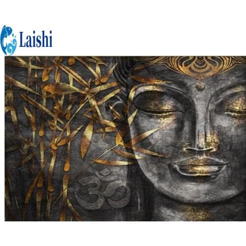 Full Square Round Buddha Diamond Embroidery DIY Diamond Painting Cross Stitch Drill Home decoration Picture of Rhinestones