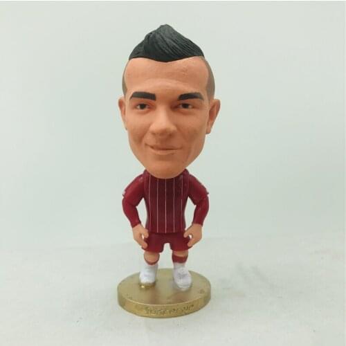 Soccerwe 2.55" Height Soccer Star Dolls Switzerland LIV# 23# Xherdan Figures Red Kit 2020