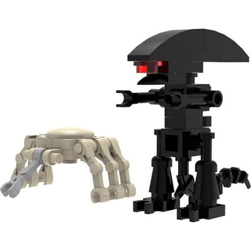 MOC DIY Biochemical Monster Facehugger Building Blocks Interstellar Monster Kit Animal Killer Model Bricks Idea Toy Child Gift