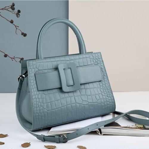 Tote Bags for Women 2021 New Fashion Large-capacity Crocodile Pattern Messenger Bag All-match Leather Shoulder Luxury Handbags