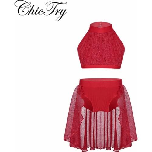 Kids Children Girls Ballet Gymnastics Leotard Tutu Dress Outfit for Celebration of Spirit Praise Lyrical Dance Stage Performance