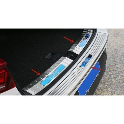 High-quality stainless steel car trunk threshold guard anti-scratch protection car accessories For Volkswagen T-ROC 2018-2020