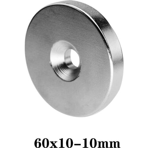 1/2PCS 80x5-10 mm Diameter Magnet 80*5 mm Hole 10mm Strong Neodymium Magnetic 80x5-10MM Countersunk Magnets 80*5-10 mm