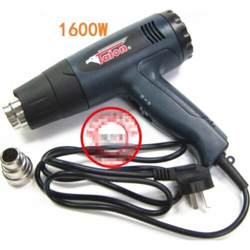 1600W 1800W 220V Industrial Electric Hot Air Gun Thermoregulator LCD Heat Guns Shrink Wrapping Thermal Heater Nozzle