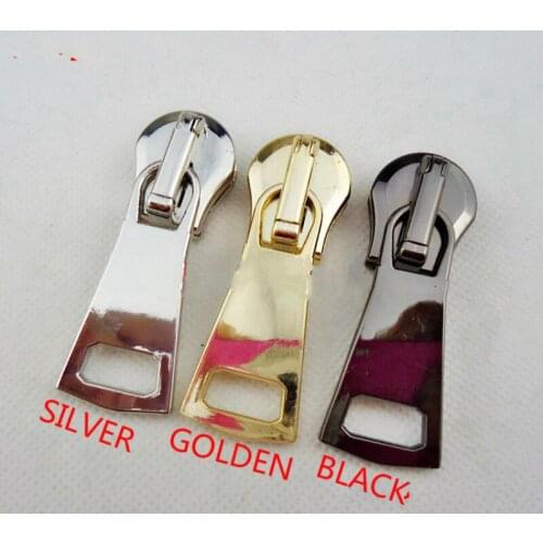2 PCS/LOT European Oversize METAL Zipper SLIDER REPAIR FASHION PULL Puller REPLACEMENT Lock Fasteners Sewing Accessoires