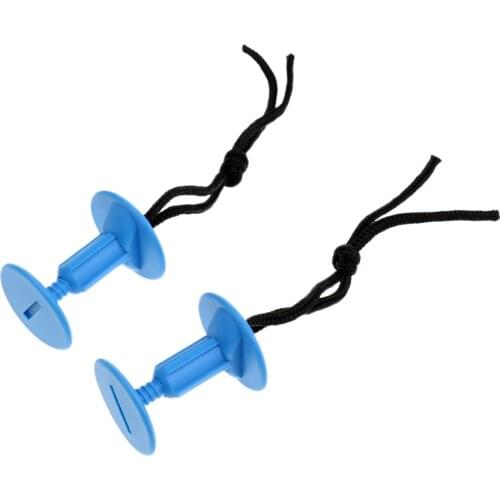 2Pcs Plastic Surfboard Surf Leash Plugs Attachment with Cord - 2