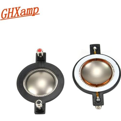 Titanium Diaphragm 44.4MM 34.4mm Voice Coil Tweeter Speaker Repairs Round Copper Wire With Column 8OHM 1 Pairs