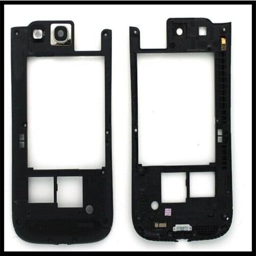 For Samsung Galaxy S3 S III GT-i9300 Original New Middle Plate Frame Bezel Housing Replacement White Black High Quality 1 Piece