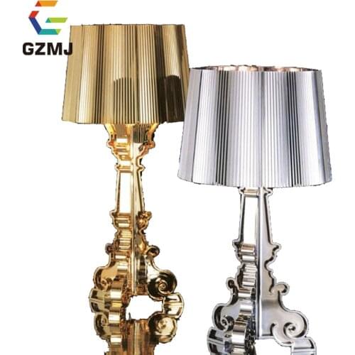 GZMJ Wonderland Modern Transparent ABS Plastic Phantom Shadows Bedroom Bedside Table Lamps LED Reading Desk Lights Home Lighting