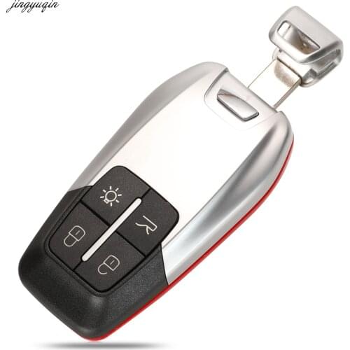 Jingyuqin Luxury Remote Car Key Case Shell For Ferrari 458 588 488GTB LaFerrari 4 Buttons Auto Key Fob Replacement