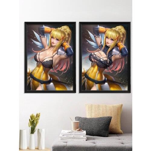 Konosuba Cartoon Aqua Darkness Megumin Kawaii Anime Sexy Nude Girl Art-Poster Living-Room Picture Home Wall Canvas Decor Silk