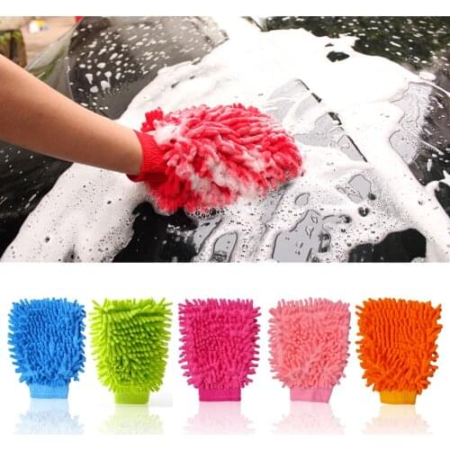Microfiber Car Cleaning Clay BarCar Detailing Chenille Glove Mitt Ultrafine Microfiber Household Auto Care Washing Cloth