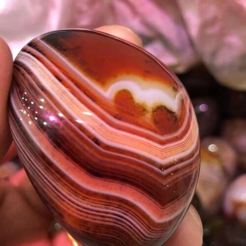 Natural Polished Banded Agate Crystal Madagascar Healing