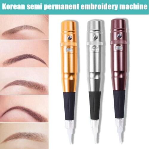 NEW Professional Semi Permanent Tattoo Machine Pen Lip Eyebrow Microblading Machine Makeup Beauty Device Belleza