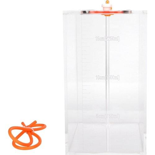 Transparent Acrylic Dosing Pump Store Reservoir Barrel Titration Tank Holder Container Tank Aquarium 2.5L/4.5L