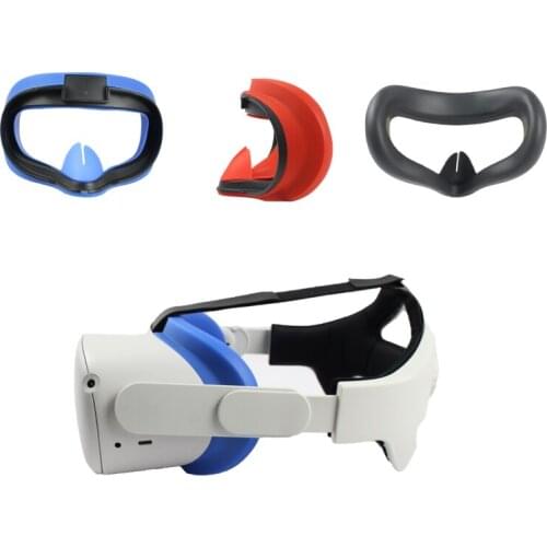 Silicone Pad VR Glesses Eye Mask Pad Face Protective Cover for oculus-Quest 2 Y3NC