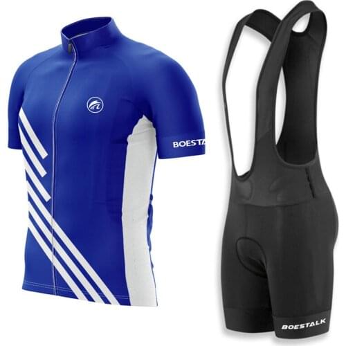 BOESTALK cycling Tournament jersey outdoor men summer short sleeve bike clothing MTB bicycle kit bib short ropa malliot ciclismo