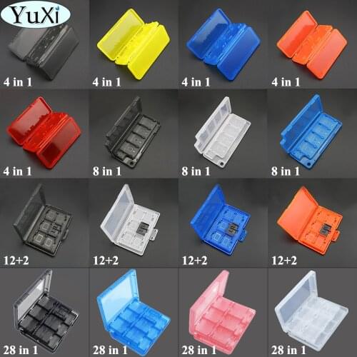YuXi 4/8/14/28 in 1 Portable Memory Game Card Case Shockproof Hard Shell Protective Storage Box for Nintend Switch Card Holder