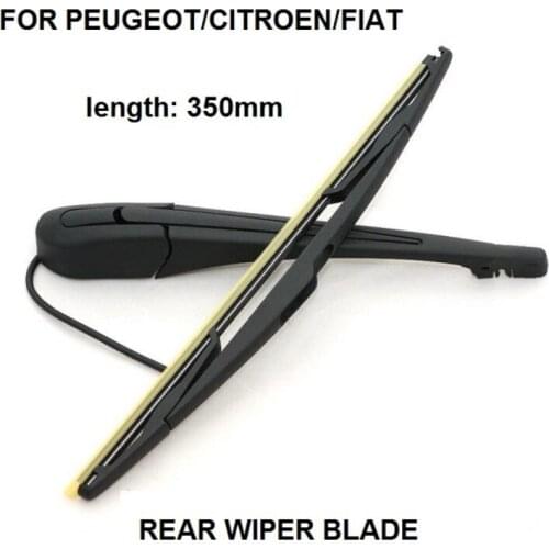 FOR PEUGEOT 807 FOR CITROEN C8 FOR FIAT ULYSSE 02- REAR WIPER ARM + BLADE 350MM SET NEW