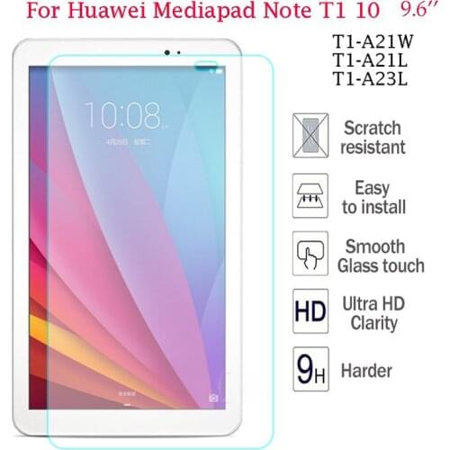 9H Tempered Glass For Huawei MediaPad T1 10 T1-A21W Screen Protector For Huawei T1 9.6" T1-A21L T1-A23L Honor Note Tablet Glass