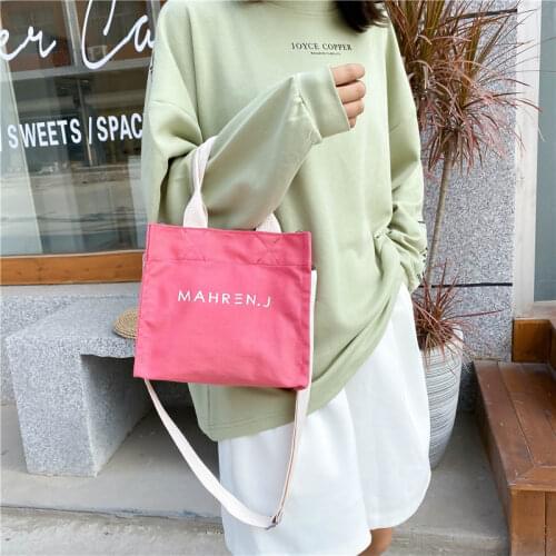 Women Bag Fashion Shoulder Bag Canvas Handbag Letter Square Bag for Girls Designer Small Bags Casual Messenger Bag Crossbody Bag