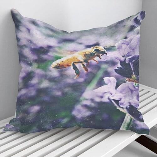 Animal nature bee Throw Pillows Cushion Cover On Sofa Home Decor 45*45cm 40*40cm Gift Pillowcase Cojines Dropshipping