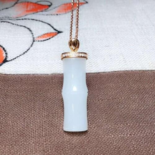 18k gold and Tian Baiyu pendanth12