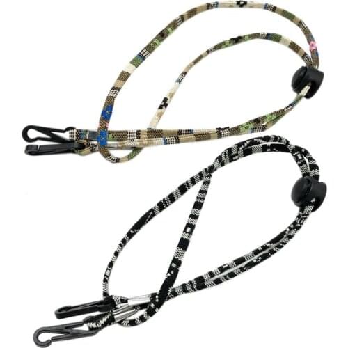 2 Pcs Adjustable Face Mask Hanging Rope Face Mask Lanyard Anti-Lost Disposable Mask Holder Ear Hanging Rope, No.5 & No.6