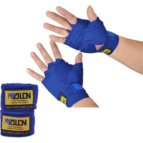 2Pcs/pack 2.5M Cotton kick boxing bandage wrist straps sports Sanda Taekwondo Hand Gloves wraps bandagem muay thai