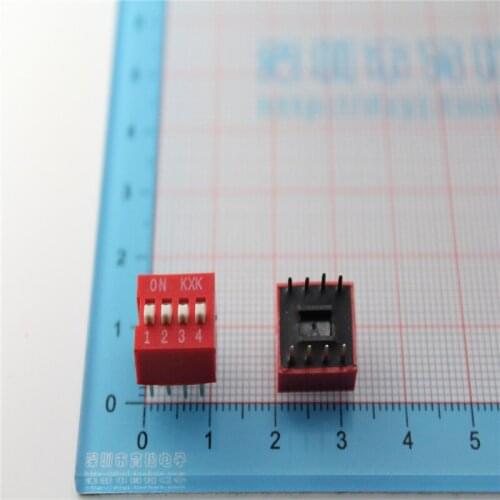 4P DIP switch Toggle switch coding switch 2.54mm pitch 4-bit DIP switch Free Shipping 20pcs Free Shipping