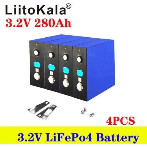 4pcs 3.2V 100Ah 150ah 200Ah 280Ah 310Ah 320AhLiFePO4 battery pack DIY 12V 24V Motorcycle Electric Car Solar Inverter battery