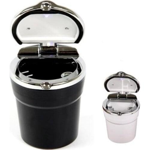 Free shipping Car-Styling Car Cigarette ashtray with LED lamp For Ford EDGE Explorer EXPEDITION EVOS START C-MAX S-MAX B-MAX