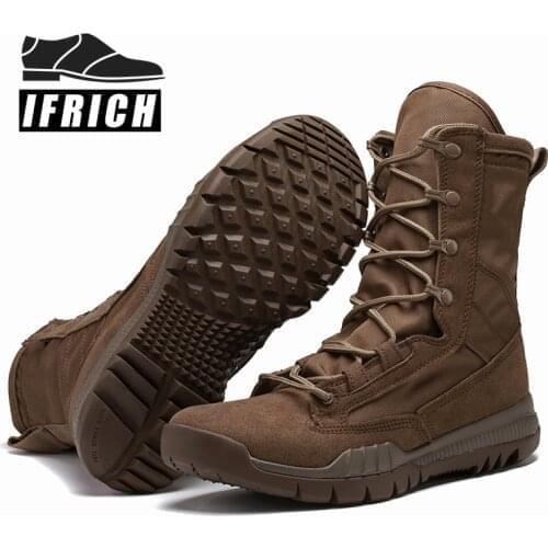 Original Men Army Military Boots Black Brown Military Tactical Training Boots Brand Fashion Men Shoes Outdoor Combat Boots Male