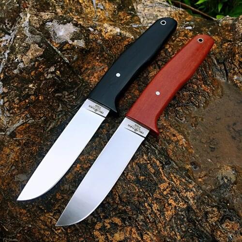 [Brother F009] High 61 hardness D2 Knife outdoor survival Fixed Blade Straight Edge Hunting Rescue Tactical EDC Tool