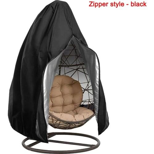 Chair Cover Zipper Hanging Egg Chair Cover Waterproof UV protect Patio Swing Dustproof outdoor chair cover Protector Patio