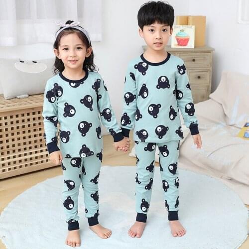 Kids Boys Sleepwear Baby Girls Clothing Sets Children Cotton Homewear Pajamas for Boy Pyjamas Kids Nightwear 3-14Y Teens Clothes