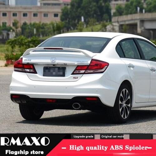 For Honda Civic Spoiler 2015 9.5 Civic Spoiler DTF ABS plastic Material Car Rear Wing Color Rear Spoiler